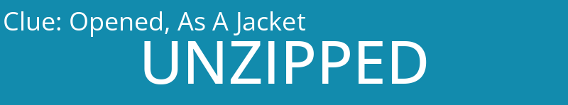 Opened, As A Jacket