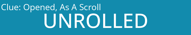 Opened, As A Scroll