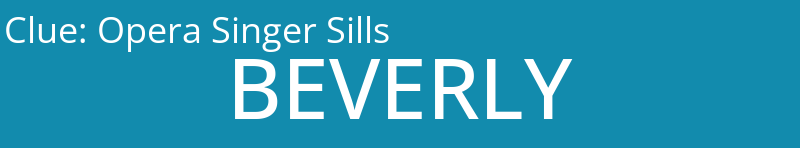 Opera Singer Sills