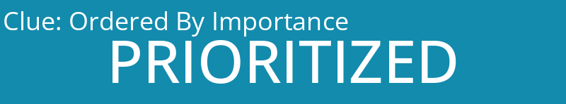 Ordered By Importance