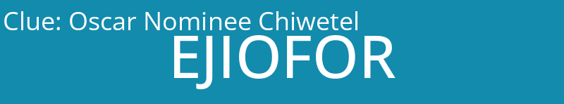 Oscar Nominee Chiwetel