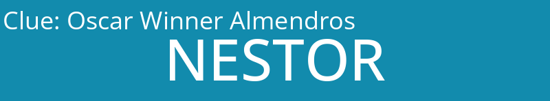 Oscar Winner Almendros