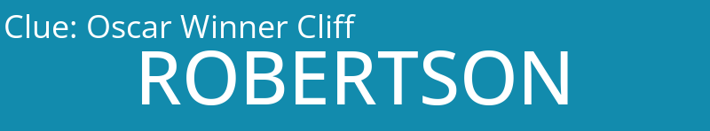 Oscar Winner Cliff