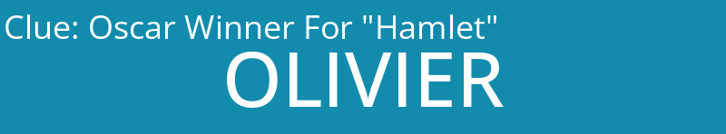 Oscar Winner For "Hamlet"