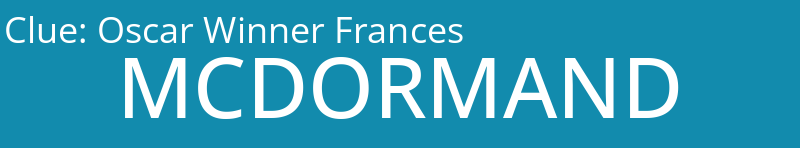 Oscar Winner Frances