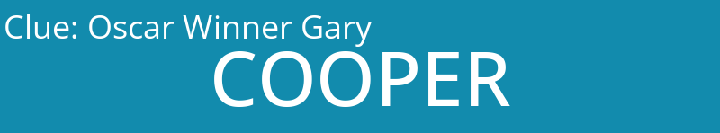 Oscar Winner Gary