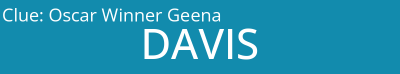 Oscar Winner Geena