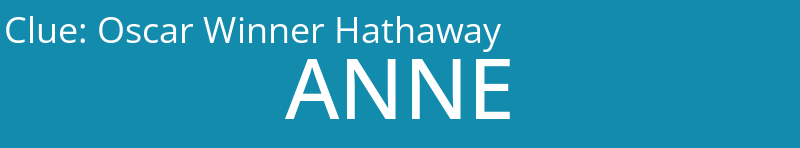 Oscar Winner Hathaway