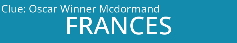 Oscar Winner Mcdormand