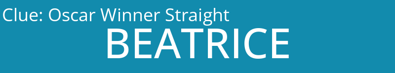 Oscar Winner Straight