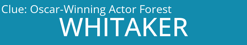 Oscar-Winning Actor Forest