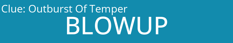 Outburst Of Temper