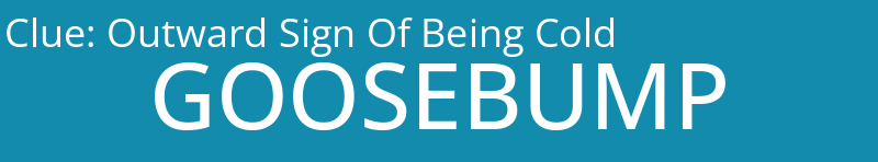 Outward Sign Of Being Cold