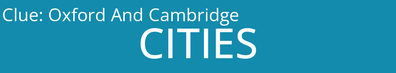 Oxford And Cambridge