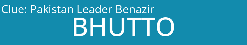 Pakistan Leader Benazir