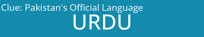 Pakistan's Official Language