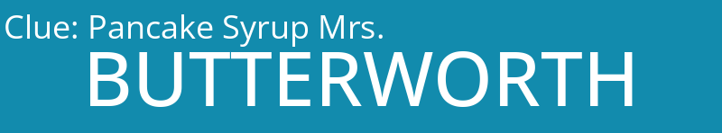 Pancake Syrup Mrs.