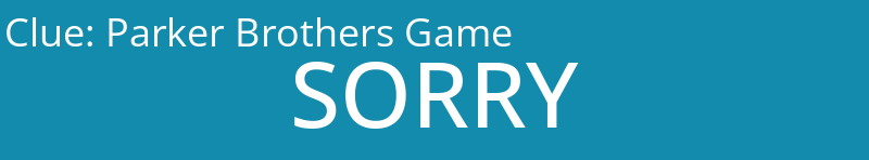 Parker Brothers Game