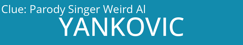Parody Singer Weird Al