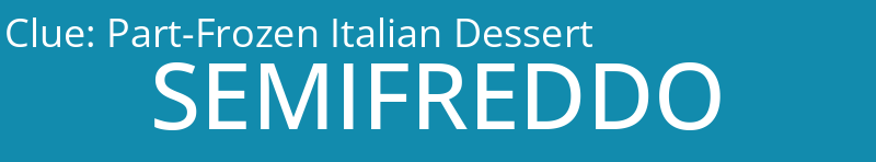 Part-Frozen Italian Dessert