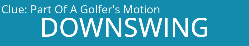 Part Of A Golfer's Motion