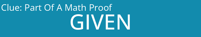 Part Of A Math Proof