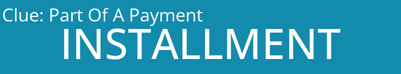 Part Of A Payment