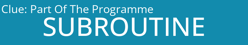 Part Of The Programme