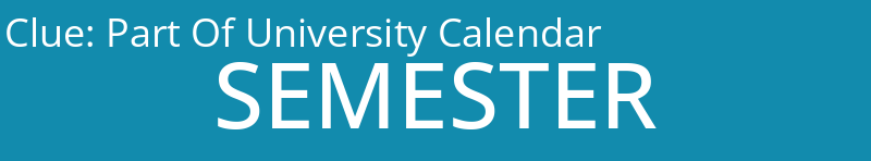 Part Of University Calendar