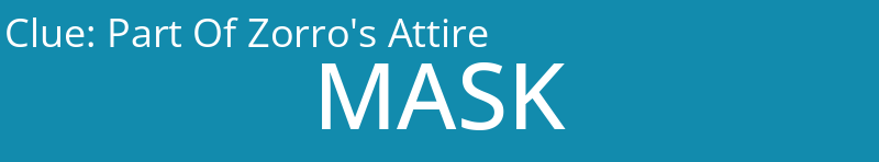 Part Of Zorro's Attire