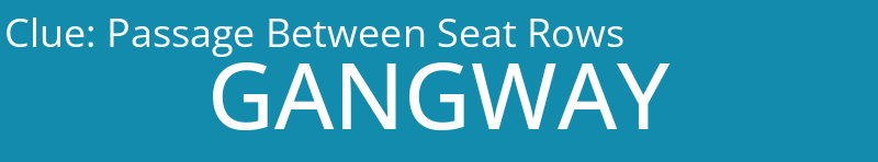 Passage Between Seat Rows
