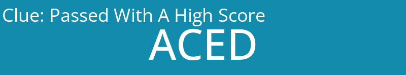 Passed With A High Score