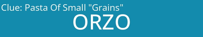 Pasta Of Small "Grains"