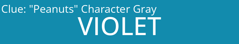 "Peanuts" Character Gray