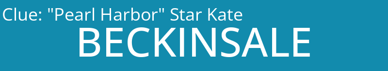"Pearl Harbor" Star Kate