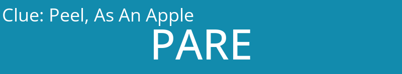 Peel, As An Apple