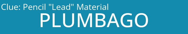 Pencil "Lead" Material