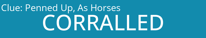 Penned Up, As Horses