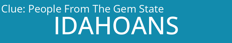 People From The Gem State