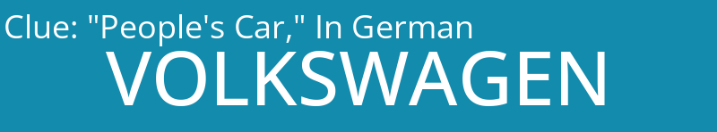 "People's Car," In German