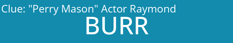 "Perry Mason" Actor Raymond