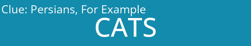 Persians, For Example