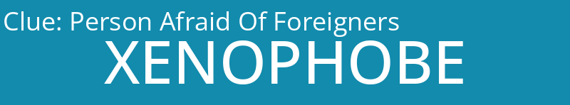 Person Afraid Of Foreigners