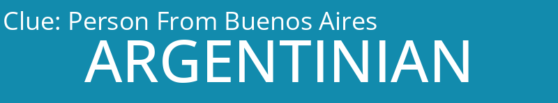 Person From Buenos Aires