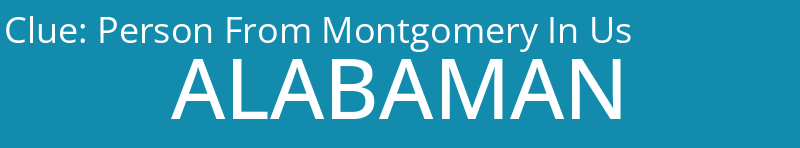 Person From Montgomery In Us