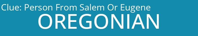 Person From Salem Or Eugene