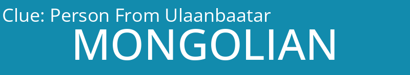 Person From Ulaanbaatar