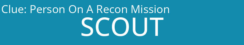 Person On A Recon Mission