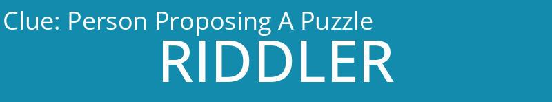 Person Proposing A Puzzle