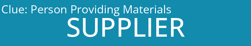 Person Providing Materials